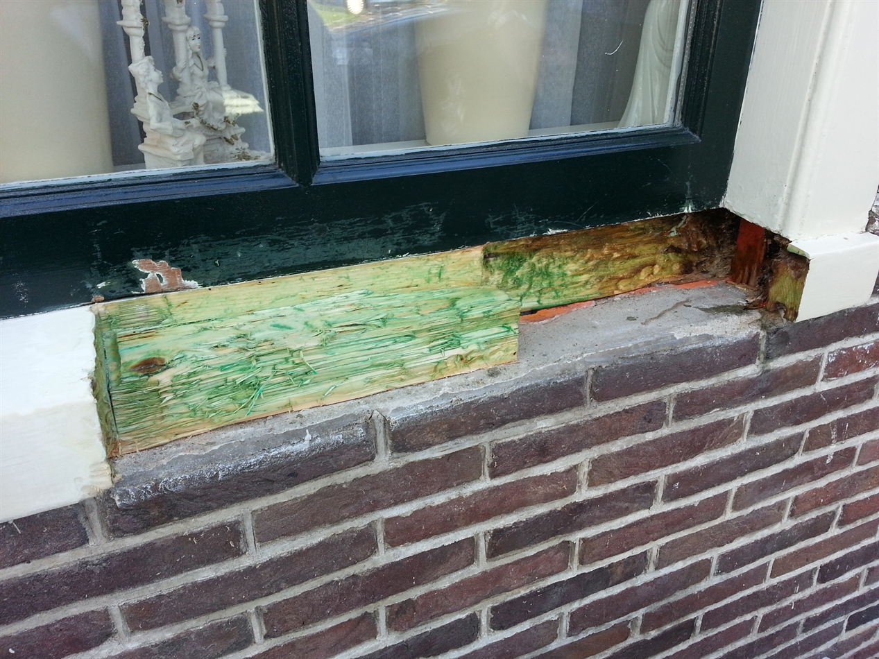 Verwijderd houtrot