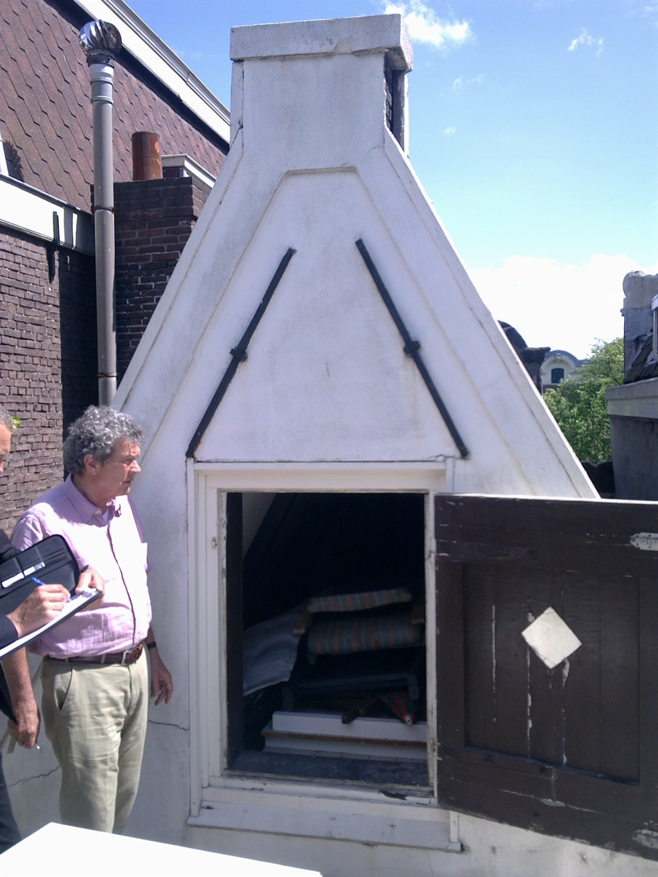 Top achtergevel voor restauratie