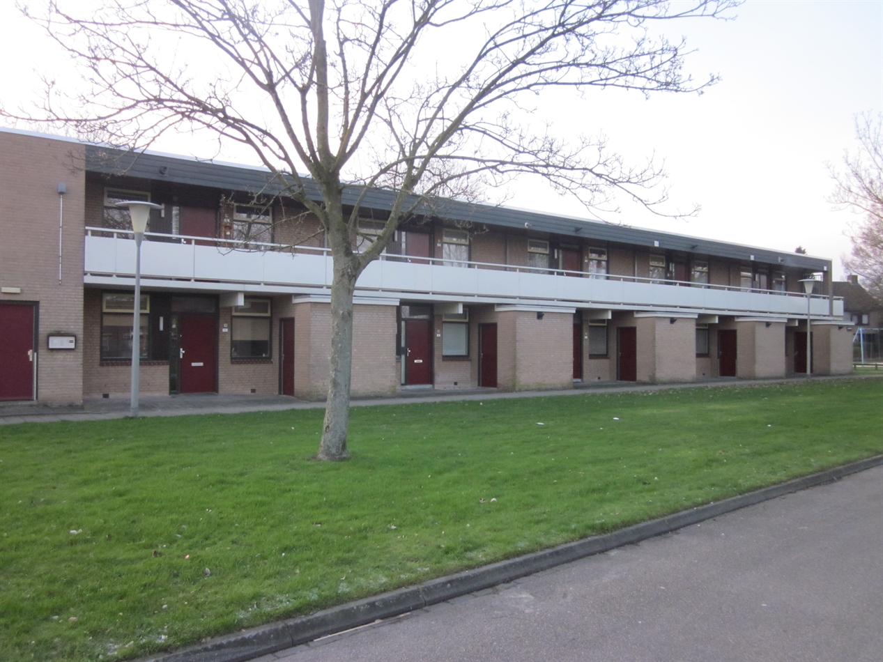 Gevelaanzicht voorzijde woningen